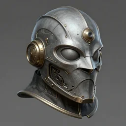 steampunk helmet fantasy art mask robot ninja stylized digital illustration highly detailed, sharp focus, elegant intricate digital painting artstation concept art by mark brooks and brad kunkle detailed hardmesh zbrushcentral