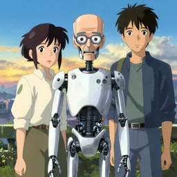 walter white nanodroid, art by makoto shinkai and alan bean, yukito kishiro