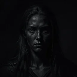 complete darkness, digital art, black, digital painting realistic, detailed, 4 k