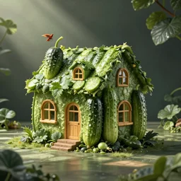 house made of cucumbers
