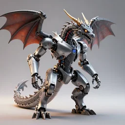 robotic dragon, octane render, 4 k, soft light, by mesh monde, unreal engine 5