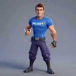 Emmanuel Macron portrait as a Fortnite character