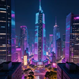 cyberpunk city, Digital Art, High definition, 8k, Octane render, Unreal Engine, vibrant color, neon