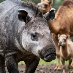 closeup of a tapir okapi camel anteater megafauna from 15 mya, still from the BBC Earth documentary (2018)