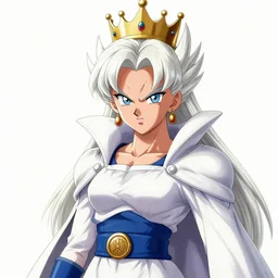 Queen Elizabeth as a super saiyan