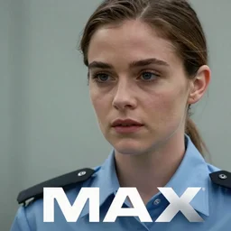 close-up of Hila Klein as a detective in a movie directed by Christopher Nolan, movie still frame, promotional image, imax 70 mm footage