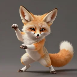 portrait fennec fox animal, doing karate moves, fantasy, intricate, very very beautiful, elegant, highly detailed, digital painting, artstation, concept art, smooth, sharp focus, illustration, art by tian zi and WLOP