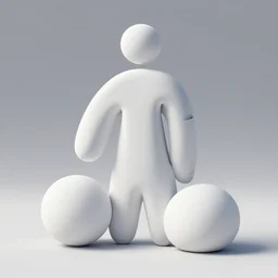 modeling for basic geometric, white, trending on behance, keyshot 1 1