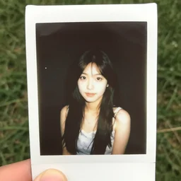 instax photo of a beautiful girl