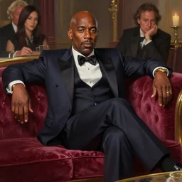 dave chappelle, cinematic, as rick james, on a velvet couch, elegant, highly detailed, digital painting, artstation, smooth, hard focus, illustration, art by jessica rossier and and brian froud
