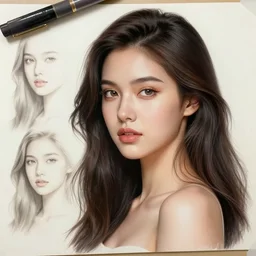 highly detailed realistic portrait of a beautiful female character designs