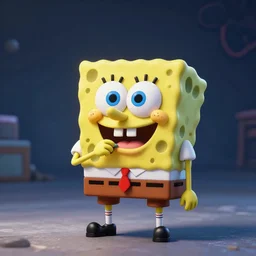 hyperrealistic!! spongebob!! eating at the krusty krab, stunning 3 d render inspired by istvan sandorfi & greg rutkowski, perfect symmetry, dim volumetric cinematic lighting, 8 k octane comprehensive render, extremely hyper - detailed attributes & atmosphere, intricately proportional, realistic flesh texture, masterpiece, artstation, stunning,