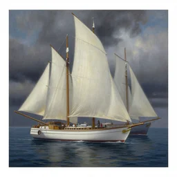 ian mcque style floating boats, detailed painting, epic lighting, by ian mcque, ian mcque, and ian mcque
