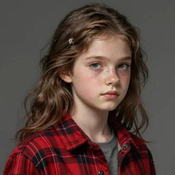 max caulfield wearing a red plaid flannel shirt, fantasy, intricate, young girl, highly detailed, digital painting, artstation, concept art, smooth, sharp focus, illustration