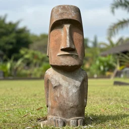 excited moyai statue pogging