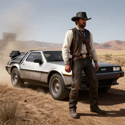 delorean in red dead redemption 2