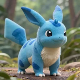 photograph of a blue striped realistic parasect animal, ultra detailed, 8 k, cinematic lighting, natural background, trending on artstation, pokemon, pixar
