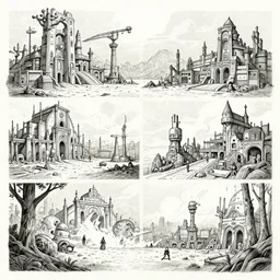 highly detailed doodle art of scenes from star wars concept art fanart, detailed and intricate environment