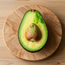 a table in the form of avacado