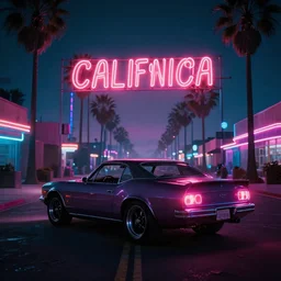 dream of californication, cyberwave, neon, cinematic,