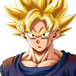 goku super saiyan, high resolution, closeup, award winning