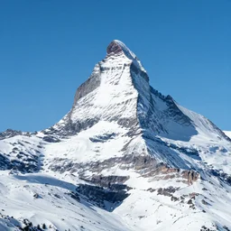 a single tall snow capped mountain, high res dslr 8 k photography