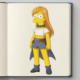 Lisa simpson in a  blade and soul  spinoff artbook  rendered by the artist Hyung tae Kim, Jiyun Chae,  Lê Long, Joe Madureira, trending on Artstation by Hyung tae Kim, artbook, Stanley Artgerm Lau, WLOP, Rossdraws , James Gurney