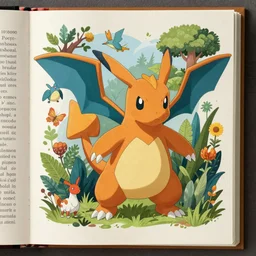 detailed illustration of a pokemon in 1 8 8 0 johnson's household book of nature by alexander marshal, matte artwork, artstation