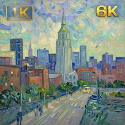 city of boston, painted by van gogh, digital painting, 4 k