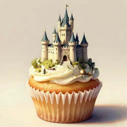 a castle on a cupcake by greg hildebrandt