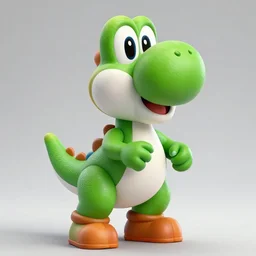 Portrait of Danny Devito as green dinosaur Yoshi, Nintendo, studio lighting, model, HDR, 24MP, fantasy, high detail, elegant, digital painting, natural light, vibrant, intricate, textured skin, highly detailed, artstation, sharp, focus, illustration, Anna Dittmann, Ilya Kuvshinov, Nikolay Makovsky