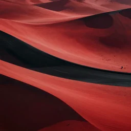 smooth canvas coated with red paint, black stripes, matte paint