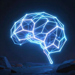neon glowing neural network by disney concept artists, blunt borders, rule of thirds