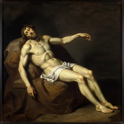 oil painting of saint sebastian the wounded man painted by artemesia gentileschi ecorche
