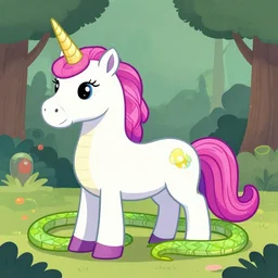a snake unicorn