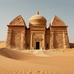dune temples of arrakis, from frank herbert novels, composition idea concept art for movies, style of denis villeneuve and greg fraiser