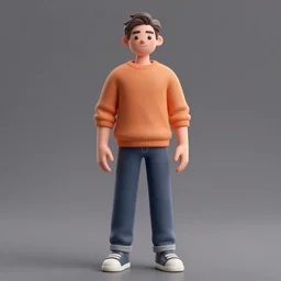 a 3 d rendering of a male human