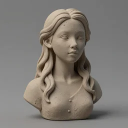 aubrey plaza made out of polymer clay detailed sculpture trending on artstation