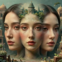 zia in a film of the mysterious cities of golf, finely detailed features, closeup at the faces, perfect art, at an ancient city
