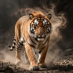 a tiger made of cosmic dust