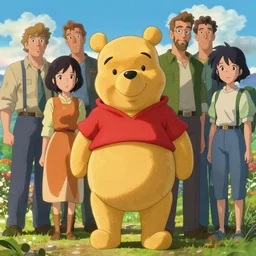 donald trump as winnie the pooh, ben hur, loftis, cory behance hd by jesper ejsing, by rhads, makoto shinkai and lois van baarle, ilya kuvshinov, rossdraws global illumination