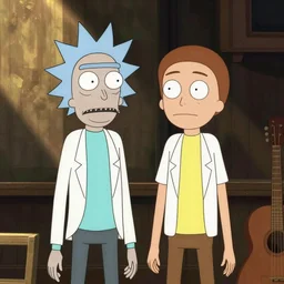 rick and morty, but morty is rick and rick is morty