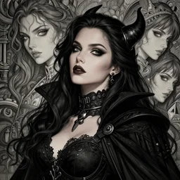 the portrait of the neutral evil fallen female dark knight vagabond as absurdly beautiful, gorgeous, elegant, sophisticated european gravure idol, an ultrafine hyperdetailed illustration by kim jung gi, irakli nadar, intricate linework, detailed faces looking up, octopath traveler, final fantasy, unreal engine 5 highly rendered, global illumination, detailed and intricate environment