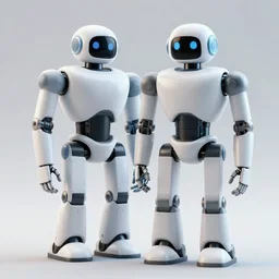 a robot looks behind another robot
