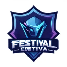 a logo for a movie festival, esports logo, vector art , hyperrealism, neon lighting