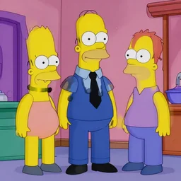 Saul Goodman guest starring in the Simpsons