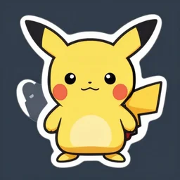 cute miss mascot grotichon grotichon pignite pokemon sticker art, cronobreaker, beeple game icon