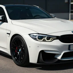 cinematic photos of a white bmw m 4