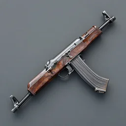 ak - 4 7 of the future, 3 d render, realistic