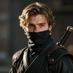 PewDiePie as a ninja warrior, photorealistic, ue5